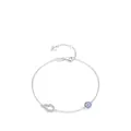 Armband aus S925 Sterlingsilber mit funkelndem blauen Auge und Hand der Fatima Anhänger - 925er Silber / Silber