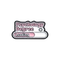 Psychology Degree Loading enamel pin badge with pink progress bar and metal finish - Psychology Degree Loading (QHXZ1115)