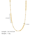 Choker minimalista in acciaio inossidabile dorato con una sequenza di piccoli cuori - Oro