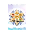 Aimant de frigo rotatif tigre des neiges de Harbin avec icônes de nourriture - Petit Tigre (Carte Aléatoire)