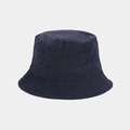 Close-up of high-quality navy blue corduroy fabric texture on a stylish bucket hat - M / Navy Blue