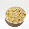 Natural yellow crystal gravel in a ceramic bowl for DIY crafts and home decoration - Topaz