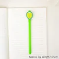 Cartoon durian gel pen with green body and silicone topper for smooth writing - Durian
