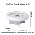 Stampo in silicone traslucido per portacandele a perla con specifiche tecniche - Stampo Portacandele Perla