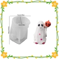 Silikonform für DIY-Halloween-Kerzen: Niedlicher Geist mit BOO-Kürbis als Dekofigur - Geist hebt Kürbis