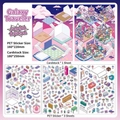 DIY scene sticker set with Galaxy Traveler theme 3 PET sheets and 1 background card - Galaxy Traveler (My Small House Series 6)