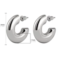 C-Shaped Chunky Hoop Studs (22215_9)