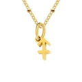 Collier doré avec pendentif constellation Sagittaire et chaîne perlée pour femme - Sagittaire / 1 Pièce / Or