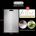Thickened 316 stainless steel cutting board 60x49cm with rolling pin and non-slip mat - 49*60cm/SUS316