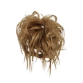 Messy brown synthetic fiber hair bun extension on a clean white background - Honey Blonde (27#)