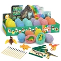 Kit di scavo di uova di dinosauro con 12 uova di argilla colorate e strumenti per bambini - Piccole Uova Colorate 12Pezzi/Scatola
