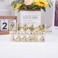 Set di 6 decorazioni natalizie dorate a forma di caramella con dettagli glitterati - 6 pezzi/10cm Caramella Piccola / Oro
