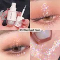 Dettaglio dell'ombretto liquido glitterato tonalità 01 Lacrime di Sirena per trucco occhi lucido - 01# Lacrime di Perla di Sirena