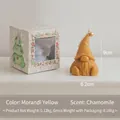 Morandi yellow gnome scented candle with chamomile aroma and festive gift packaging - Morandi Yellow