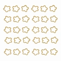 30 pezzi di anellini aperti in metallo dorato a forma di stella per la creazione di gioielli - Set di 30 Stelle Oro