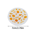 7cm silicone mold with Halloween patterns including star, moon, pumpkin and bat shapes - Halloween Mix Sheet / White