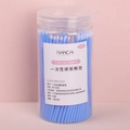 Micro bastoncillos desechables azules para extensión de pestañas 100 unidades - Azul Oscuro 100 Piezas Paquete De Botella