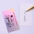 Biglietto di ringraziamento olografico laser con superficie scrivibile per regali - Stile 9