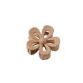 Matte light brown hollow flower hair claw clip in durable frosted acrylic - Hollow - Light Coffee