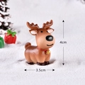 Miniature Christmas reindeer resin ornament with dimensions 4cm height and 3.5cm width - Standing Reindeer