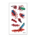 Halloween temporary tattoo stickers with realistic bloody wound and scar effects - BW-02 / 60*105mm