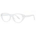 Schicke klare Cat-Eye-Brille mit Blaulichtfilter und Vintage-Ästhetik-Rahmen - Transparent