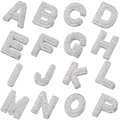 Pendenti hip hop lettere d'argento A-P con zirconi cubici incastonati scintillanti - Lettera A / Oro Bianco