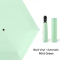Mint green automatic folding umbrella with black glue coating for UV sun protection - Mint Green (Automatic)
