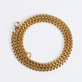 Minimalist gold plated stainless steel box chain necklace with a secure lobster clasp - Gold Chain (3.5*60mm)