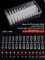 Matte square full cover fake nails set 504 pieces with 5 common sizes in a storage box - Square / 5 Sizes Set 504 Pieces