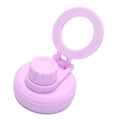 Pink magnetic phone holder bottle lid with portable carry handle and large loop - Lavender