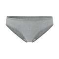 Gray ribbed cotton panties for women with low waist and breathable double-layer crotch - Gray