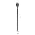Black long handle 304 stainless steel coffee spoon 16.5cm length with 1.4cm head - 15cm-Black Spoon