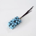 Mazzo di fiori di cotone artificiale azzurro con rami secchi marroni per la casa - Blu scuro