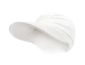 Close-up of white sun hat showing fine stitching details and breathable knit texture - S (One To Five Years) / White