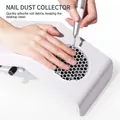 High-power white nail dust collector with honeycomb filter and electric nail drill - 701-US Plug