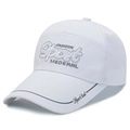 Gorra de béisbol de malla blanca transpirable con bordado 3D y texto de Sport hat - Blanco