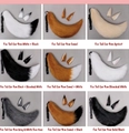 Plush faux fur fox ears and tail set available in multiple colors for animal cosplay - Large Tail and Ear Clip Set (Multiple Models)