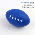 Blue mini American football stress ball in PU foam with realistic 9x5.5cm size details - Blue