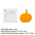 Halloween pumpkin silicone mold for chocolate and candy with smiling face design - 2#B475 Jack-O-Lantern / Gray