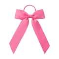 Élastique à cheveux rose avec nœud ruban pour filles en tissu gros-grain de haute qualité - Bleu marine