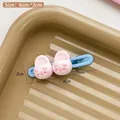 Süße rosa Schweine-Haarklammer auf blauem Entenschnabel-Clip für Frauen und Mädchen - Rosa Schweinchen Wellenspange