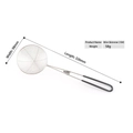 Schiumarola in acciaio inossidabile da 326mm con gancio nero per cucina e hot pot - 10cm (201 Nero) / Nero