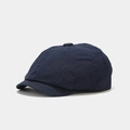 Casquette gavroche classique en coton bleu marine au design minimaliste épuré - Taille unique / Bleu marine