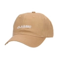 Berretto da baseball classico kaki da esterno con scritte bianche ricamate in cotone - Cachi