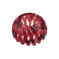 Detail of red leopard print nest hair clip with expandable resin claw structure - Wine Red Leopard