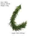 Ghirlanda di cedro in PE realistica 180cm con 230 punte per decorazione natalizia - Ghirlanda di Cipresso Realistica da 180cm (230 Rami)