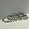 Polished silver spring coil bracelets in 10mm to 20mm widths with industrial design - Width 10mm/Length 20cm / Silver