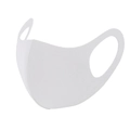 Washable white ice silk sun protection mask with breathable knit fabric for men and women - Adult / No Packaging / White