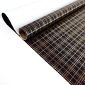 Black and gold metallic grid gift wrapping paper roll with elegant geometric pattern - Black and Gold Checkered